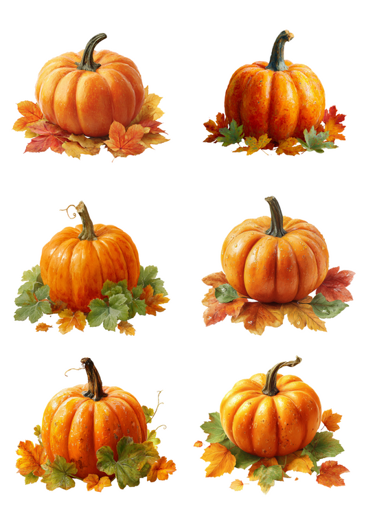 Rice Paper For Decoupage Pumpkin Collage Cat. No. 4979
