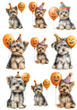 Rice Paper For Decoupage Halloween York Collage Cat. No. 4981