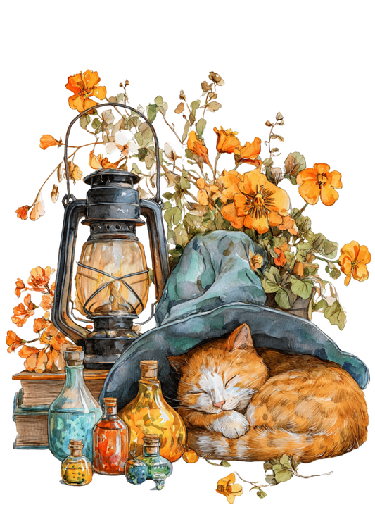Rice Paper For Decoupage Halloween Cat Full Cat. No. 4982