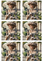 Rice Paper for Decoupage Victorian Woman with Umbrella Collage Cat. No. 4996