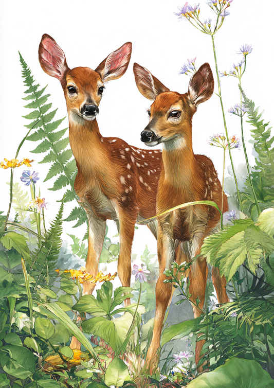 Rice Paper For Decoupage Deer Calves Full Cat. No. 4999