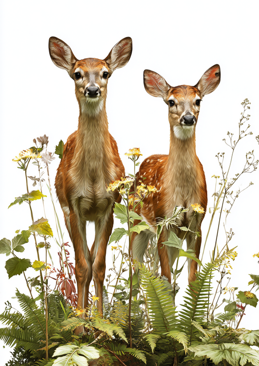Rice Paper For Decoupage Deer Calves Full Cat. No. 5002