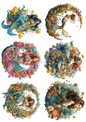 Rice Paper For Decoupage Mermaid Collage Cat. No. 5125