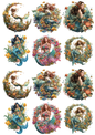 Rice Paper For Decoupage Mermaid Collage Cat. No. 5126