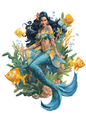 Rice Paper For Decoupage Mermaid Full Cat. No. 5127