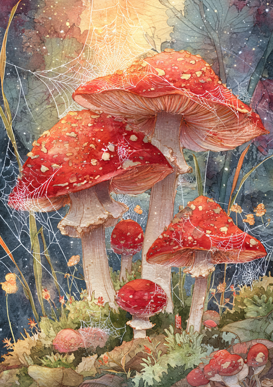 Rice Paper For Decoupage Toadstools Full Cat. No. 5144