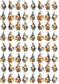 Rice Paper For Decoupage Leprechauns With Lanterns Collage Cat. No. 5161