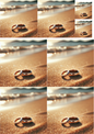 Rice Paper For Decoupage Wedding Rings On The Beach Collage Cat. No. 5197