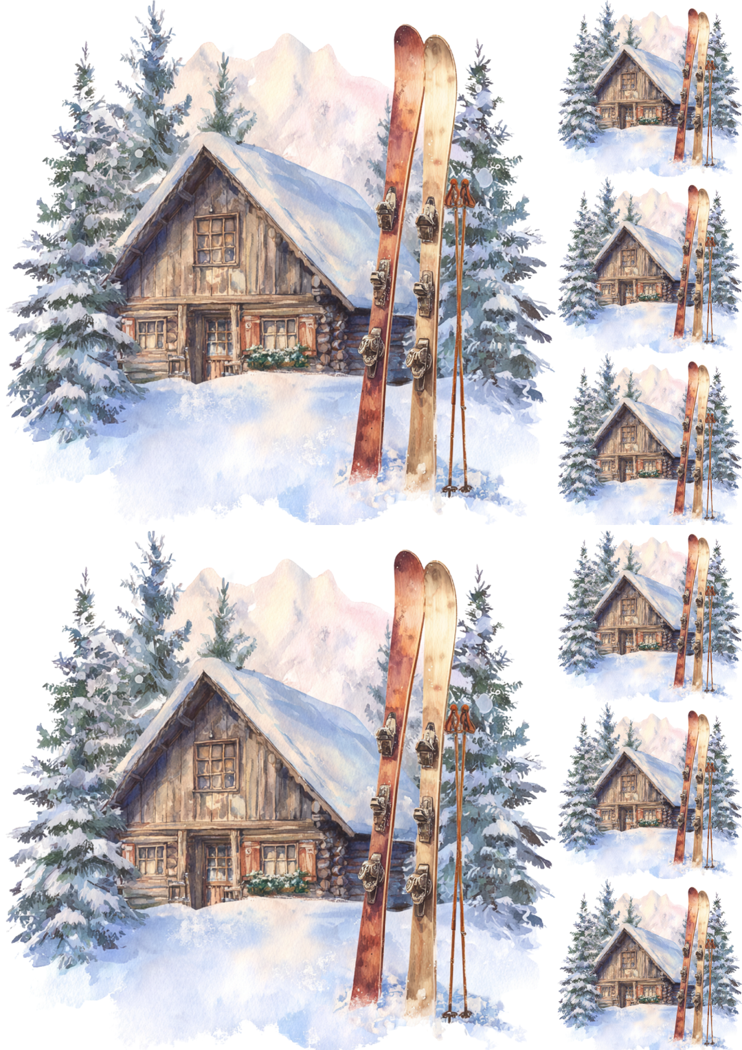 Rice Paper For Decoupage Skis And Highlander&