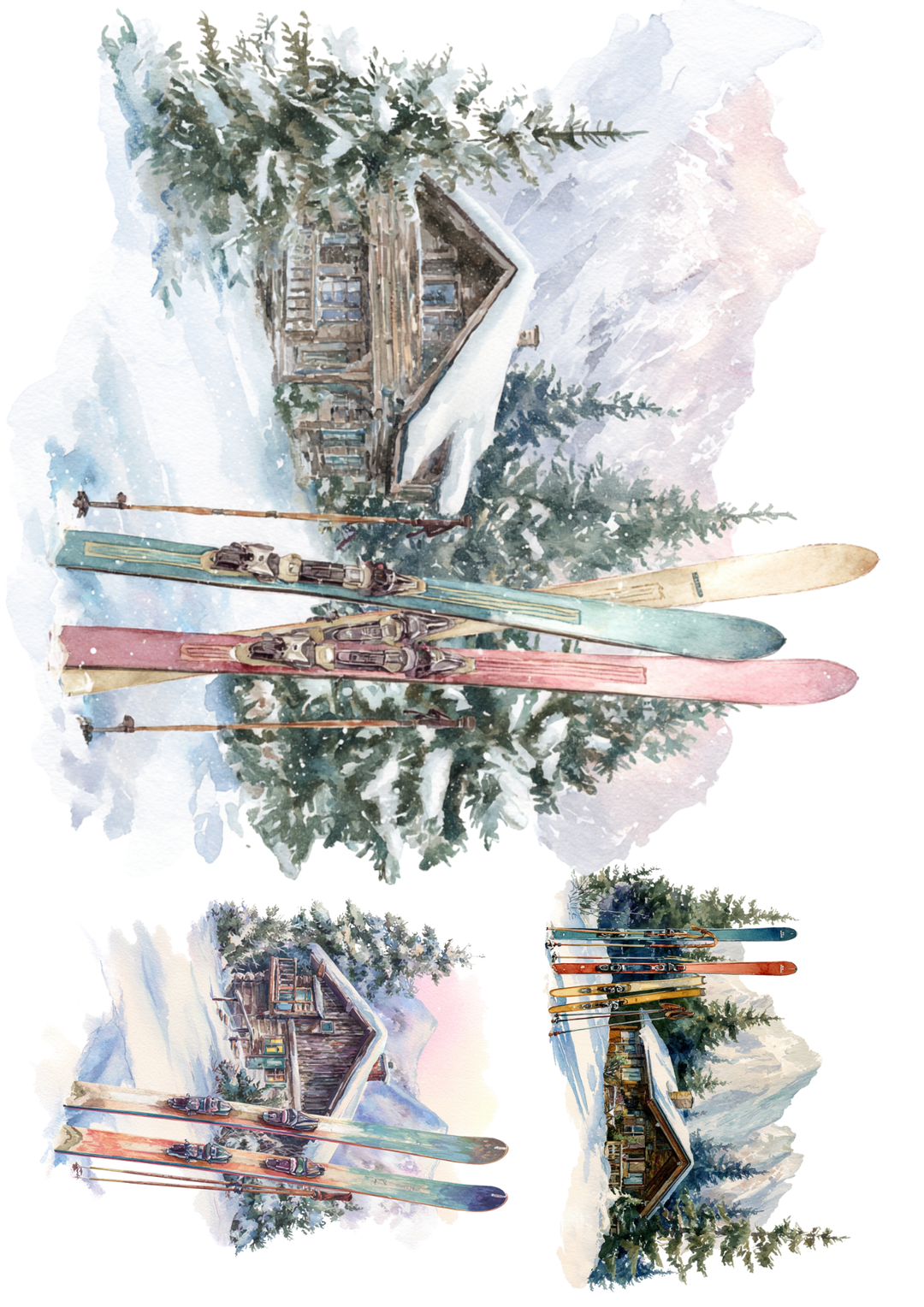 Rice Paper For Decoupage Skis And Highlander&