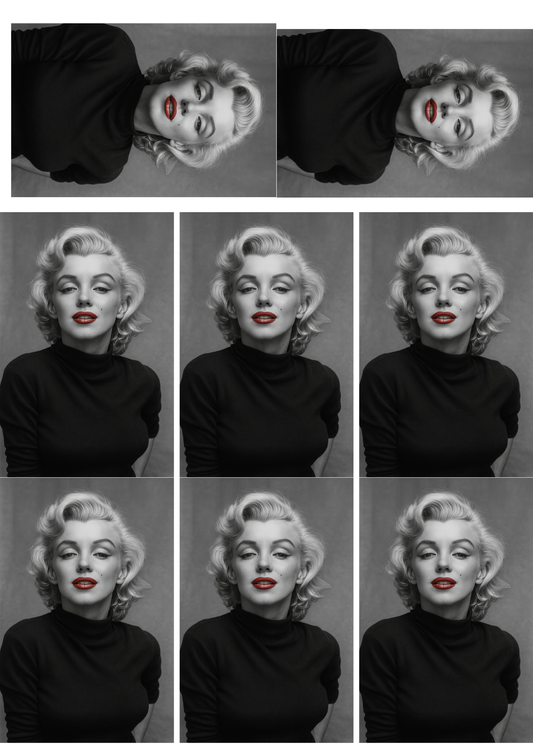 Rice Paper For Decoupage Marilyn Monroe Collage Cat. No. 5232