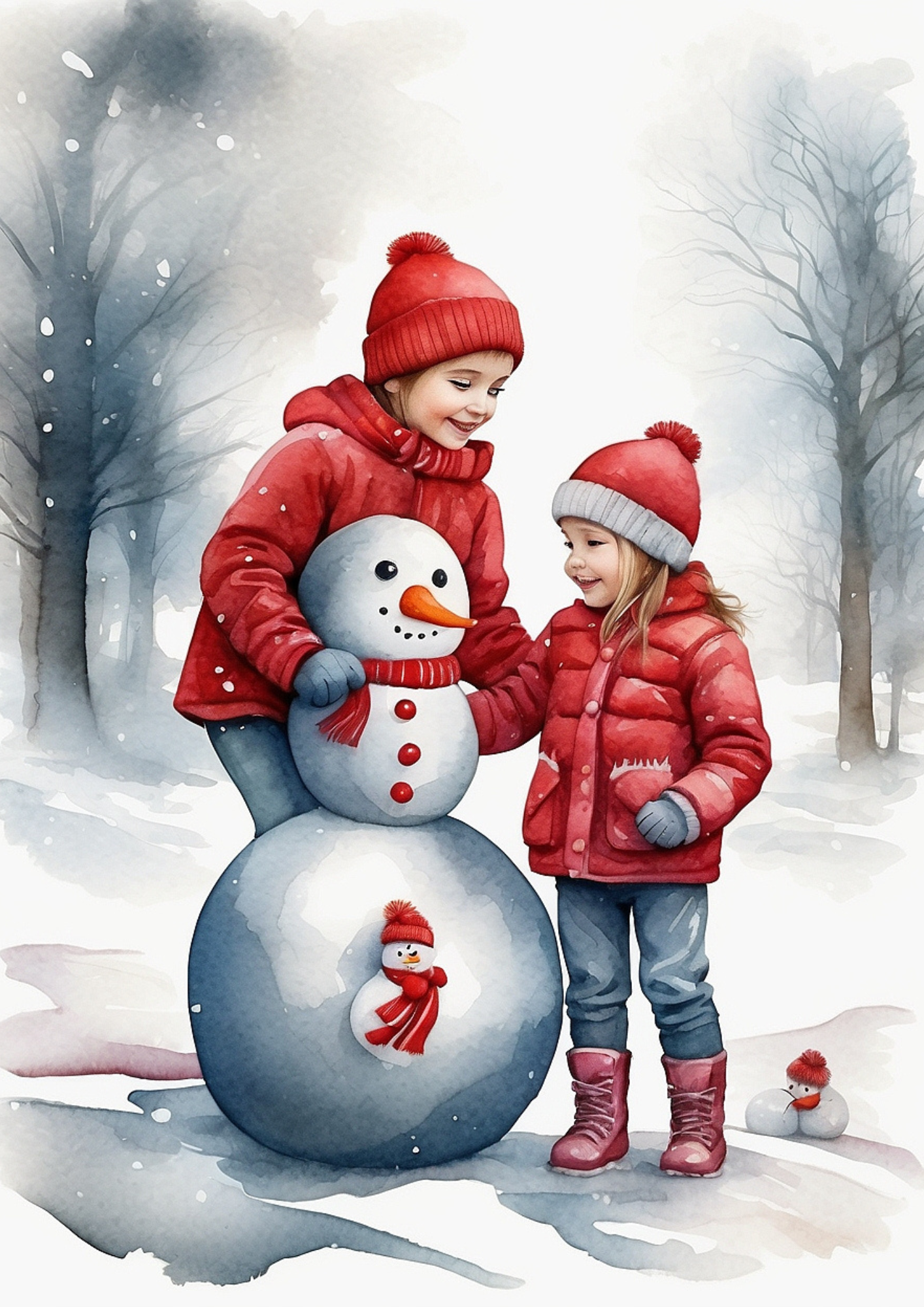 Rice Paper For Decoupage Kids Make Snowman Full Cat. No. 5270