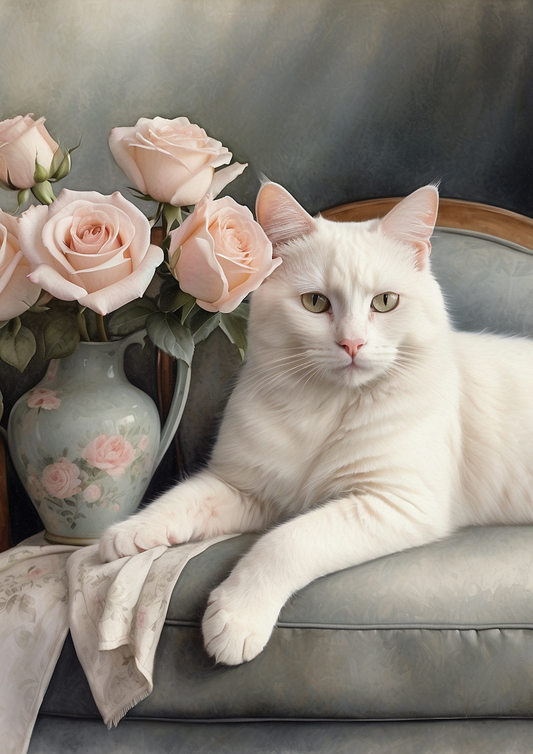 Rice Paper For Decoupage Cat Background For Journaling Full Cat. No. 5274