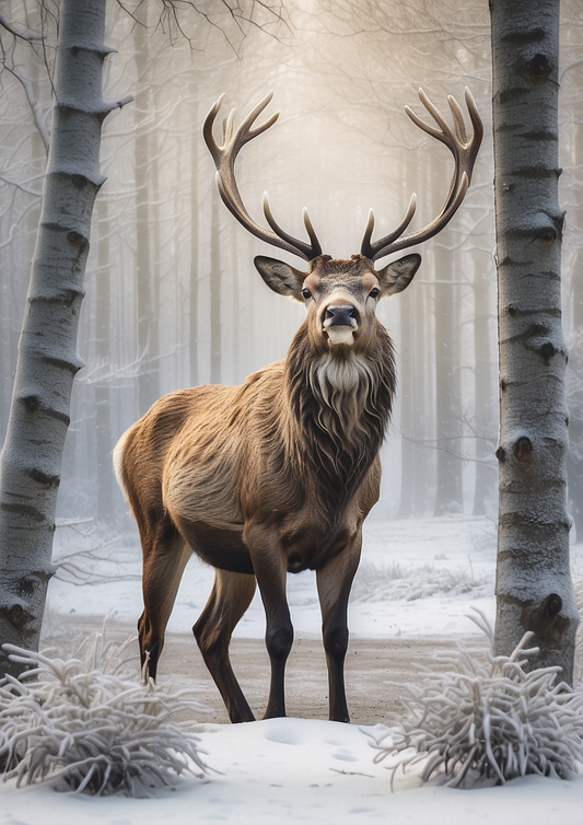 Rice Paper For Decoupage Majestic Deer Journaling Background Full Cat. No. 5284