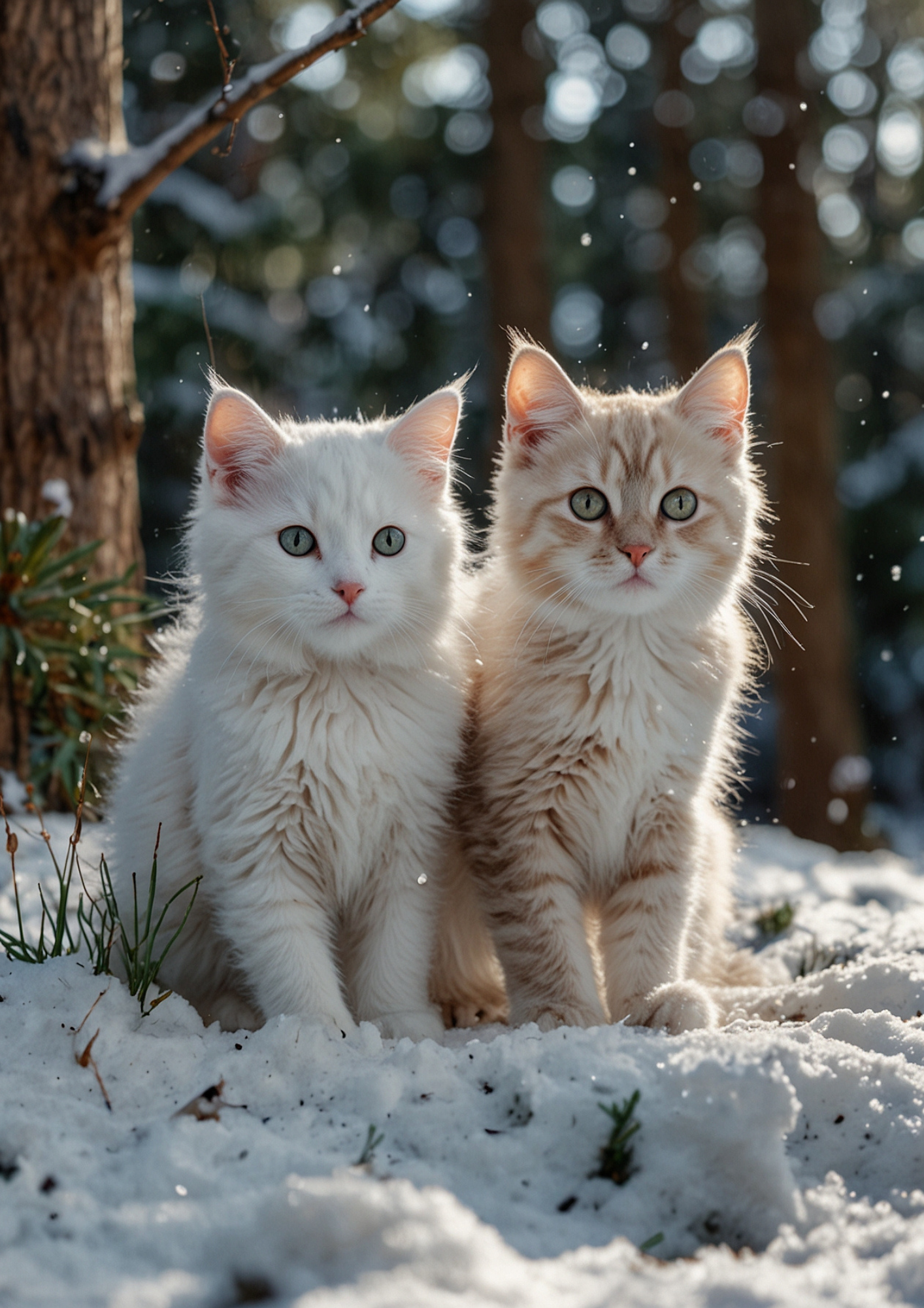 Rice Paper For Decoupage Cats In Winter Full Cat. No. 5330