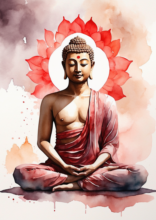 Rice Paper For Decoupage Buddha Background For Journaling Full Cat. No. 5343