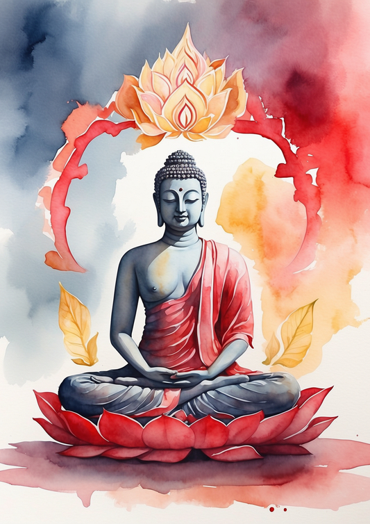 Rice Paper For Decoupage Buddha Background For Journaling Full Cat. No. 5344