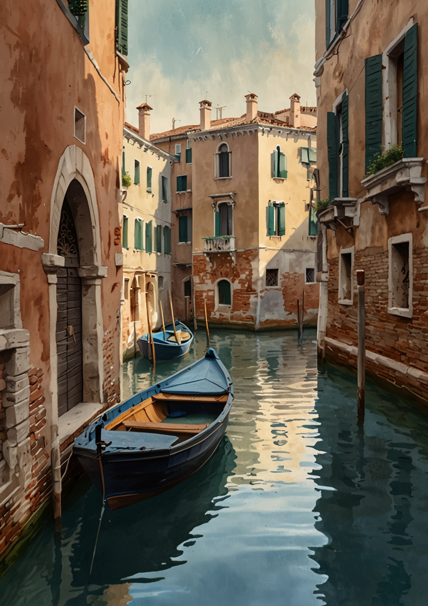 Rice Paper For Decoupage Venice Background For Journaling Full Cat. No. 5357