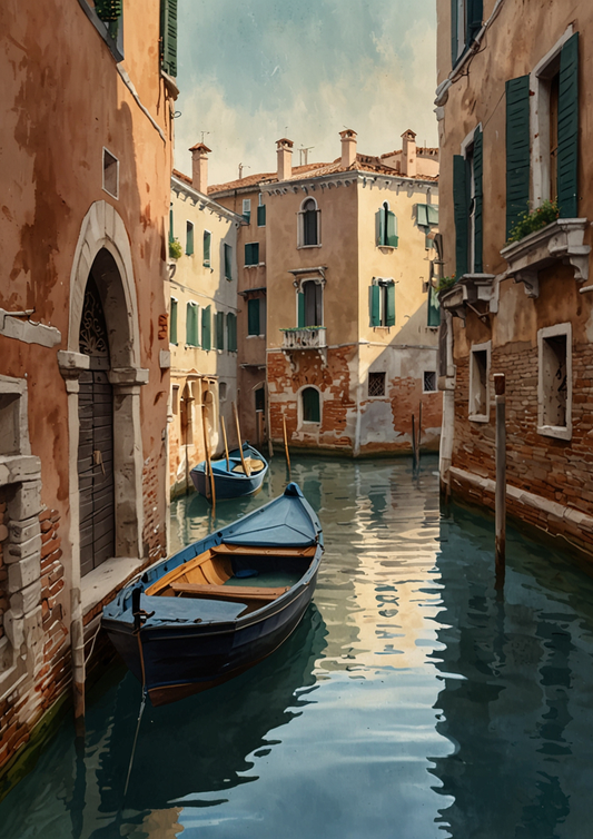 Rice Paper For Decoupage Venice Background For Journaling Full Cat. No. 5357