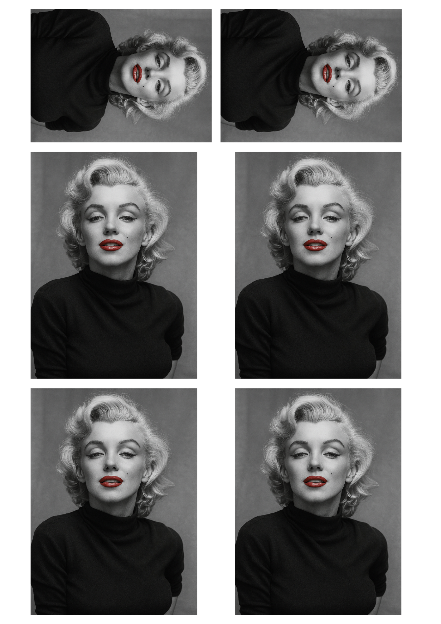 Rice Paper For Decoupage Marilyn Monroe Collage Cat. No. 5393