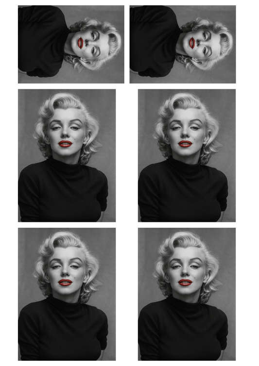 Rice Paper For Decoupage Marilyn Monroe Collage Cat. No. 5393