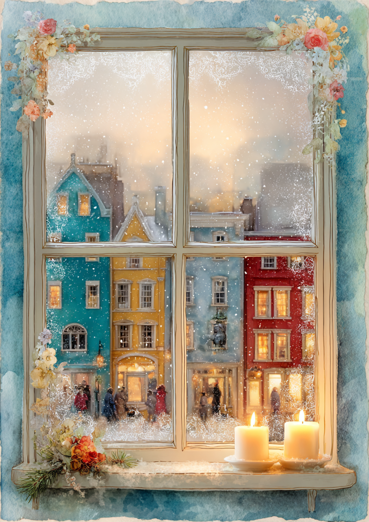 Reispapier für Decoupage, Blumenhintergrund, vollständig, Kat. Nr. 4809