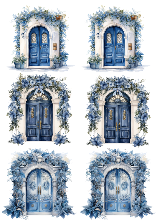 Reispapier für Decoupage, Blumenhintergrund, vollständig, Kat. Nr. 4809