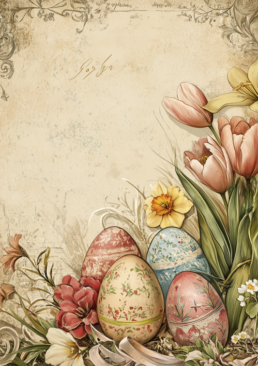 Rice Paper for Decoupage Easter Eggs Full Cat. No. 5530
