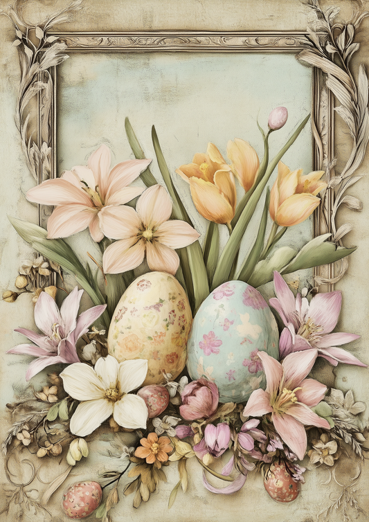 Rice Paper for Decoupage Easter Eggs Full Cat. No. 5536