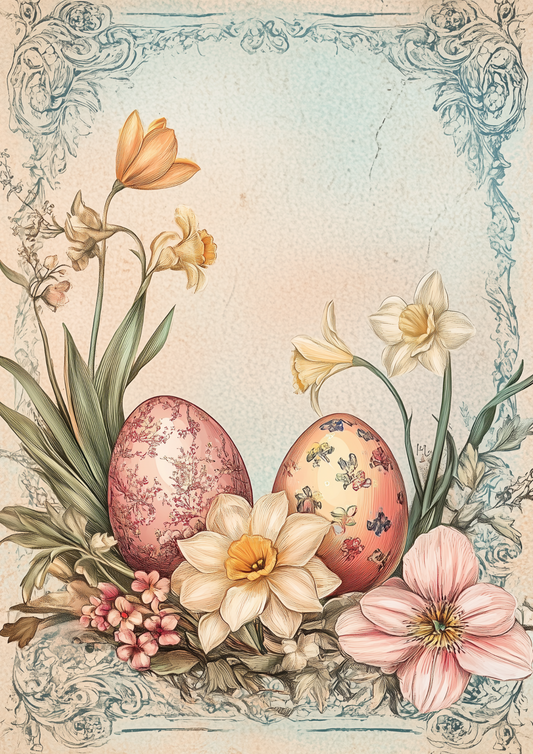 Rice Paper for Decoupage Easter Eggs Full Cat. No. 5540