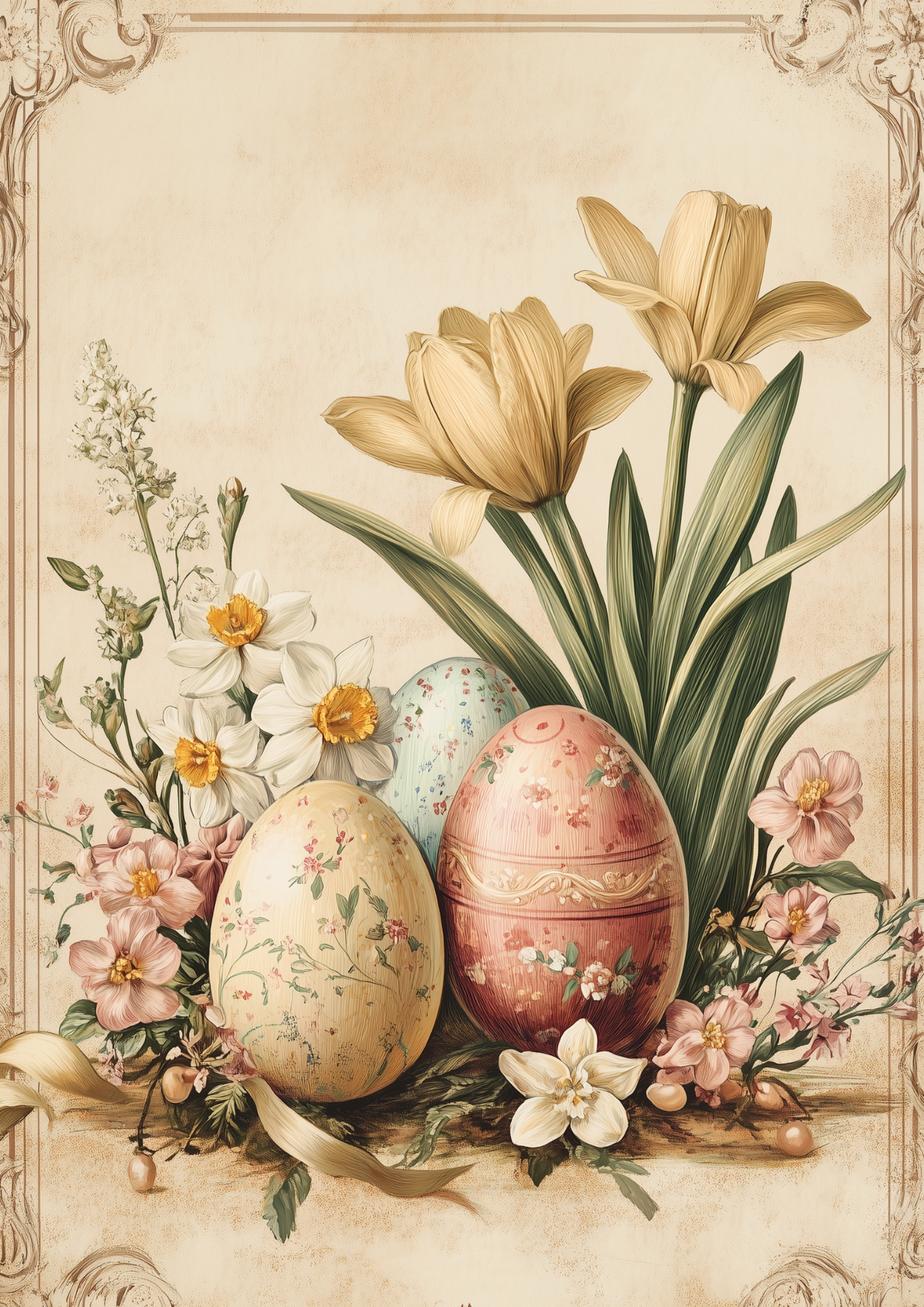 Rice Paper for Decoupage Easter Eggs Full Cat. No. 5544