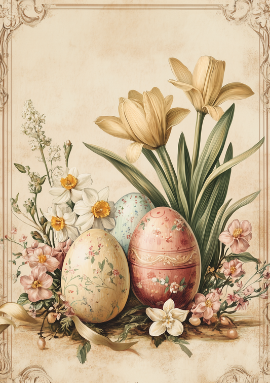 Reispapier für Decoupage, Blumenhintergrund, vollständig, Kat. Nr. 4809