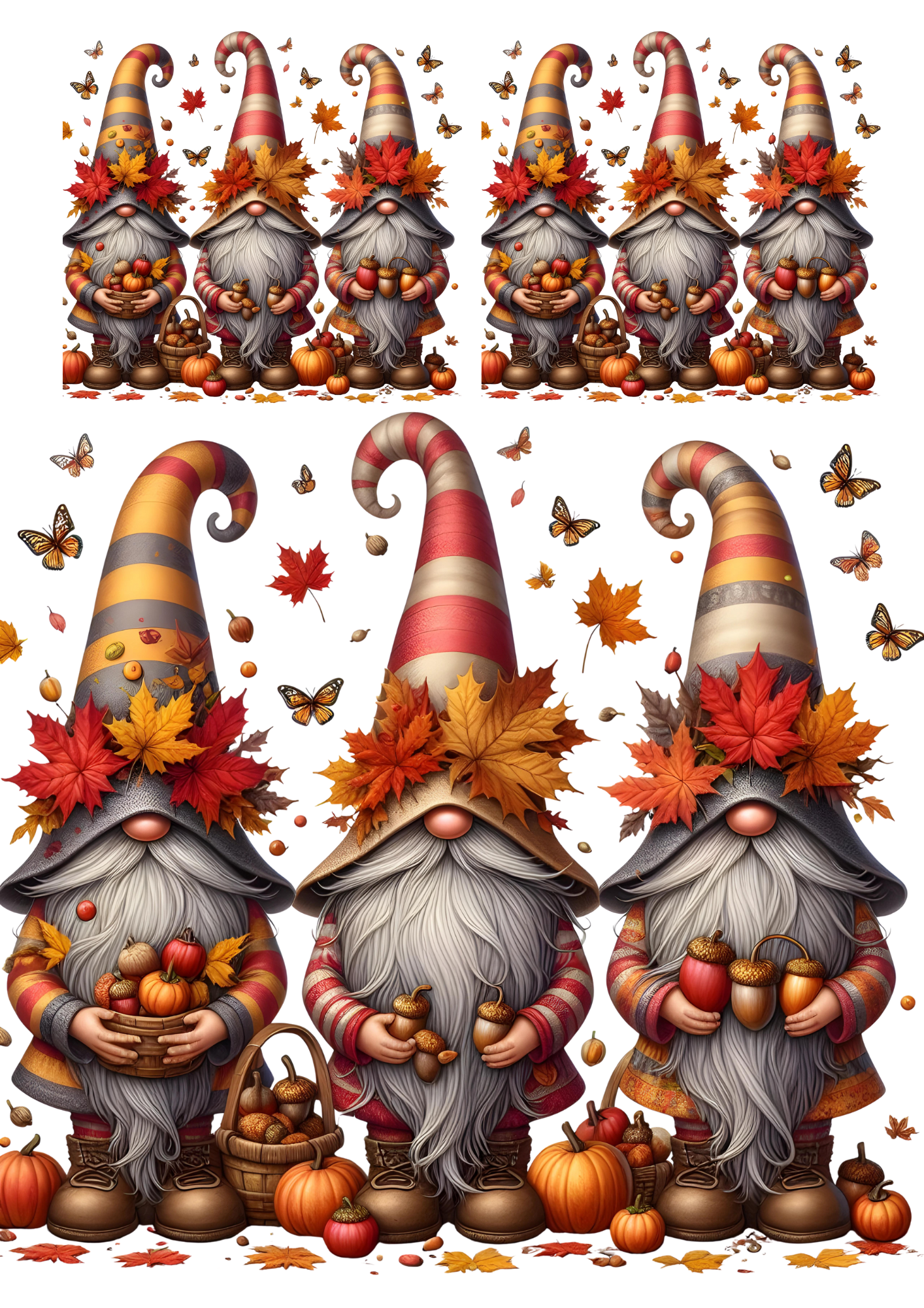 Rice Paper For Decoupage Autumn Sprites Collage Cat. No. 5567