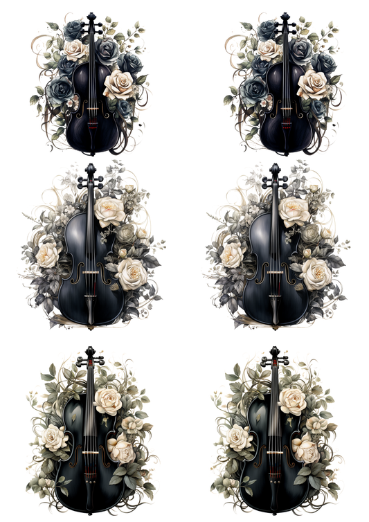 Reispapier für Decoupage, Blumenhintergrund, vollständig, Kat. Nr. 4809