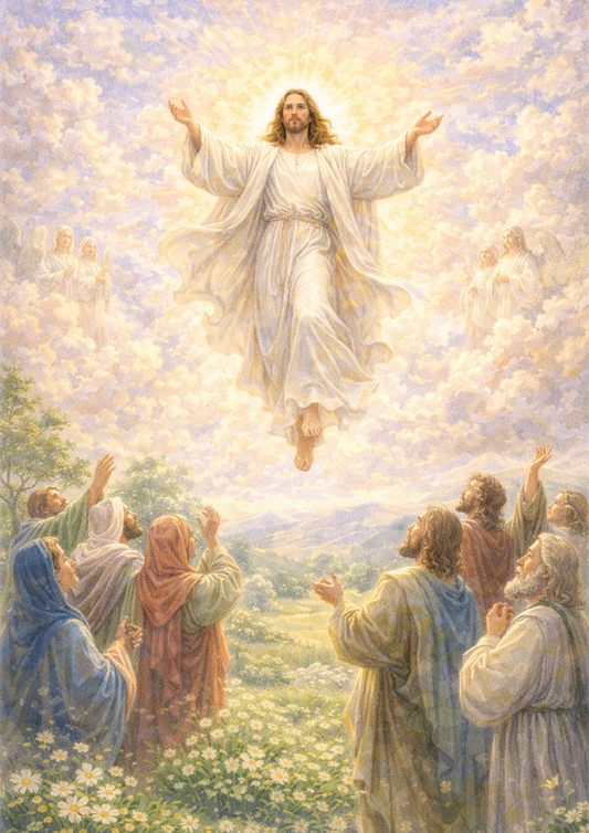 Rice Paper For Decoupage Assumption of Jesus Full Cat. No. 5711