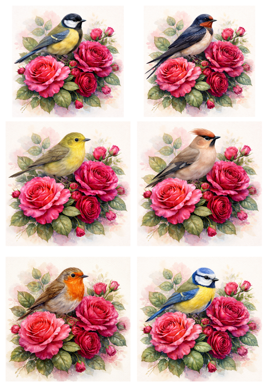 Reispapier für Decoupage, Blumenhintergrund, vollständig, Kat. Nr. 4809