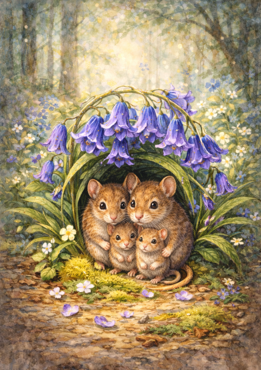 Rice Paper For Decoupage Mouses In The Forest Full Cat. No. 5783