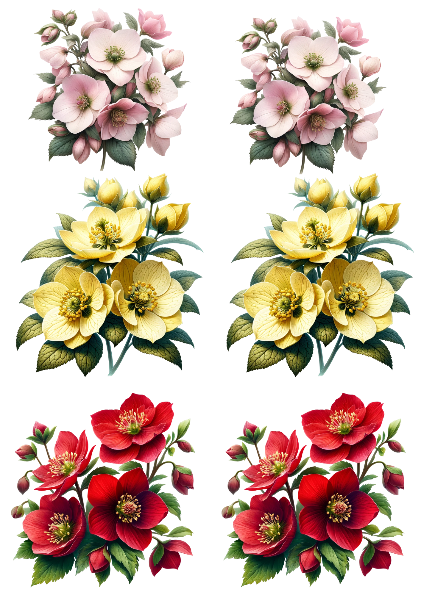 Reispapier für Decoupage, Blumenhintergrund, vollständig, Kat. Nr. 4809