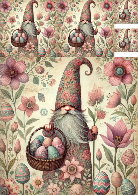 Reispapier für Decoupage, Blumenhintergrund, vollständig, Kat. Nr. 4809