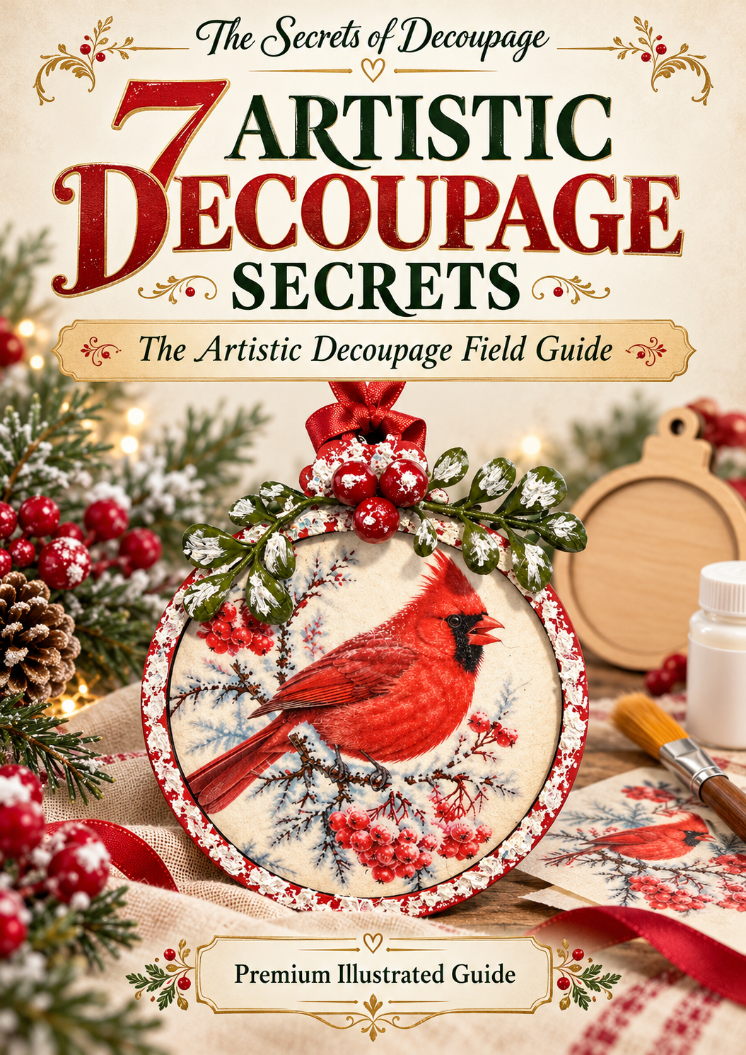 E-Book: Glas-Decoupage leicht gemacht für Anfänger: Gestalten Sie wunderschöne Laternen, Vasen und Flaschen
