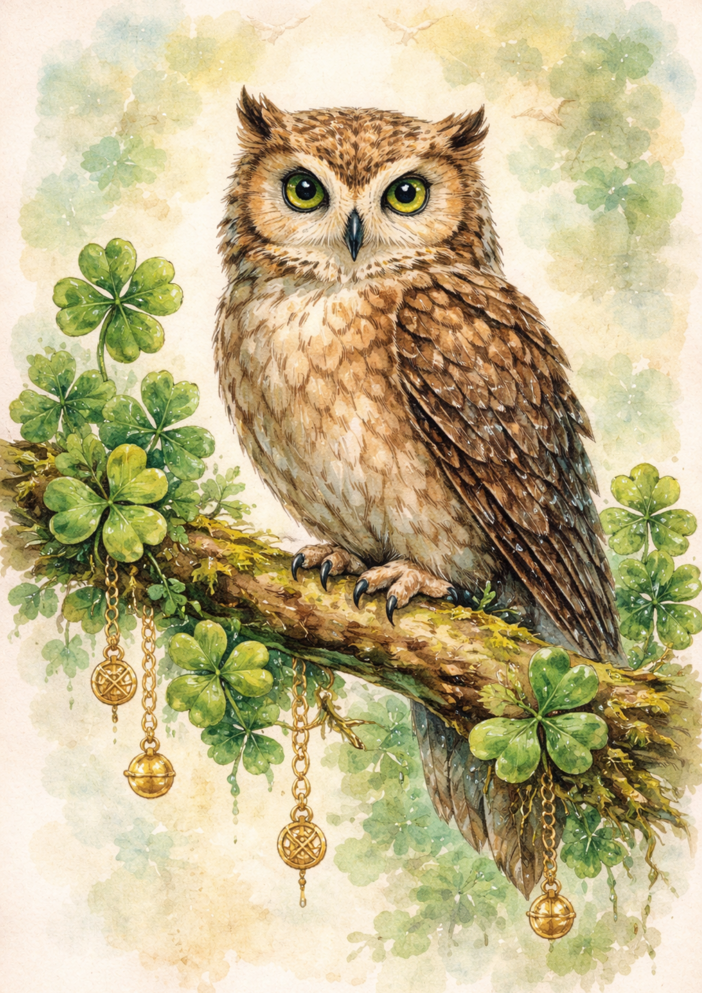 Rice Paper For Decoupage Owl Collage Cat. No. 8323