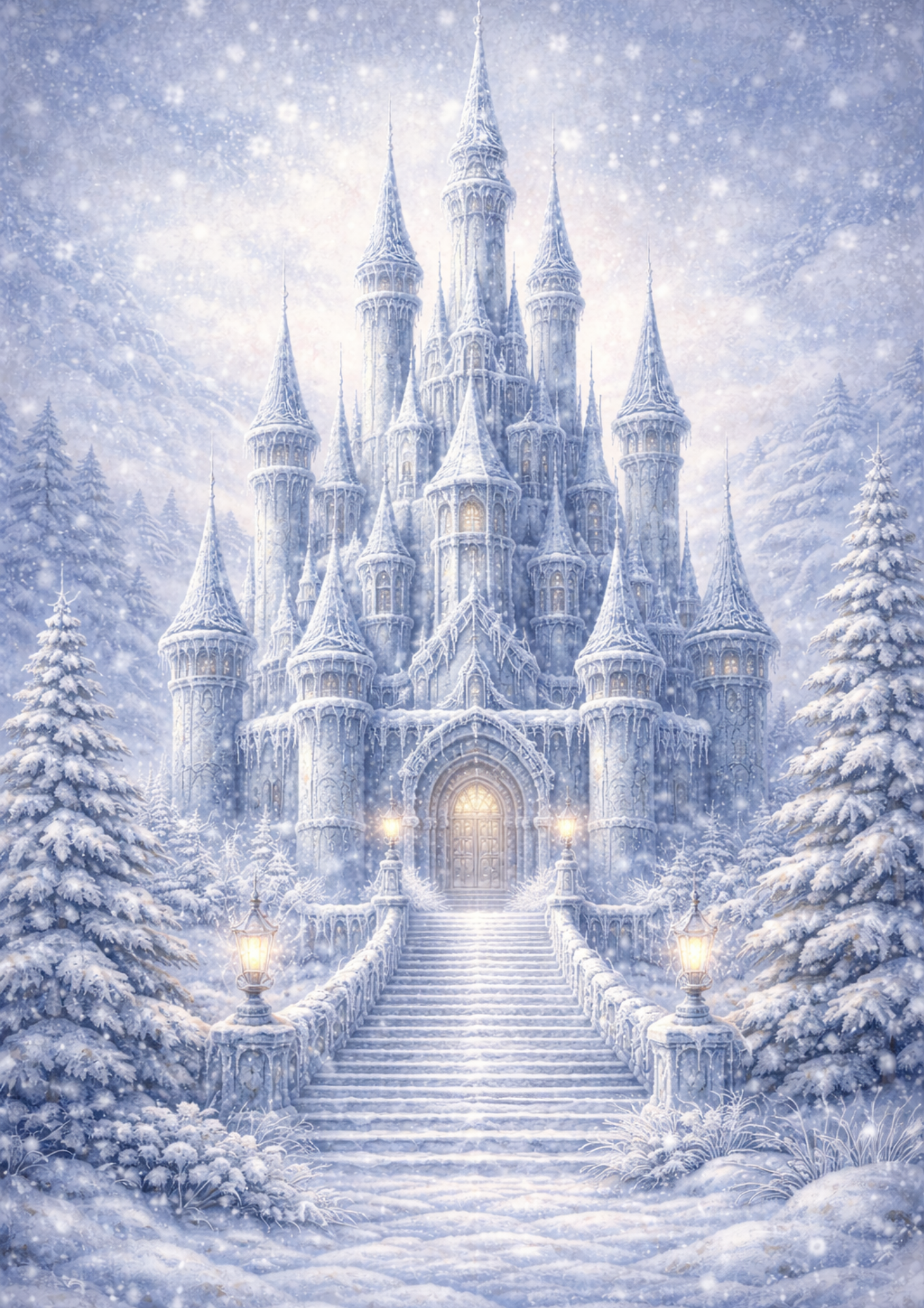 Rice Paper For Decoupage The Snow Queen's Palace Full Cat. No. 8353