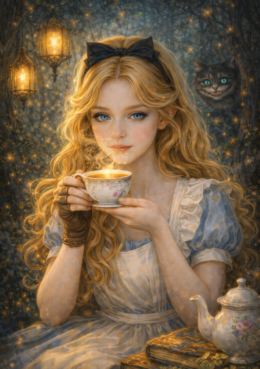 Rice Paper For Decoupage Alice in Wonderland Full Cat. No. 8384