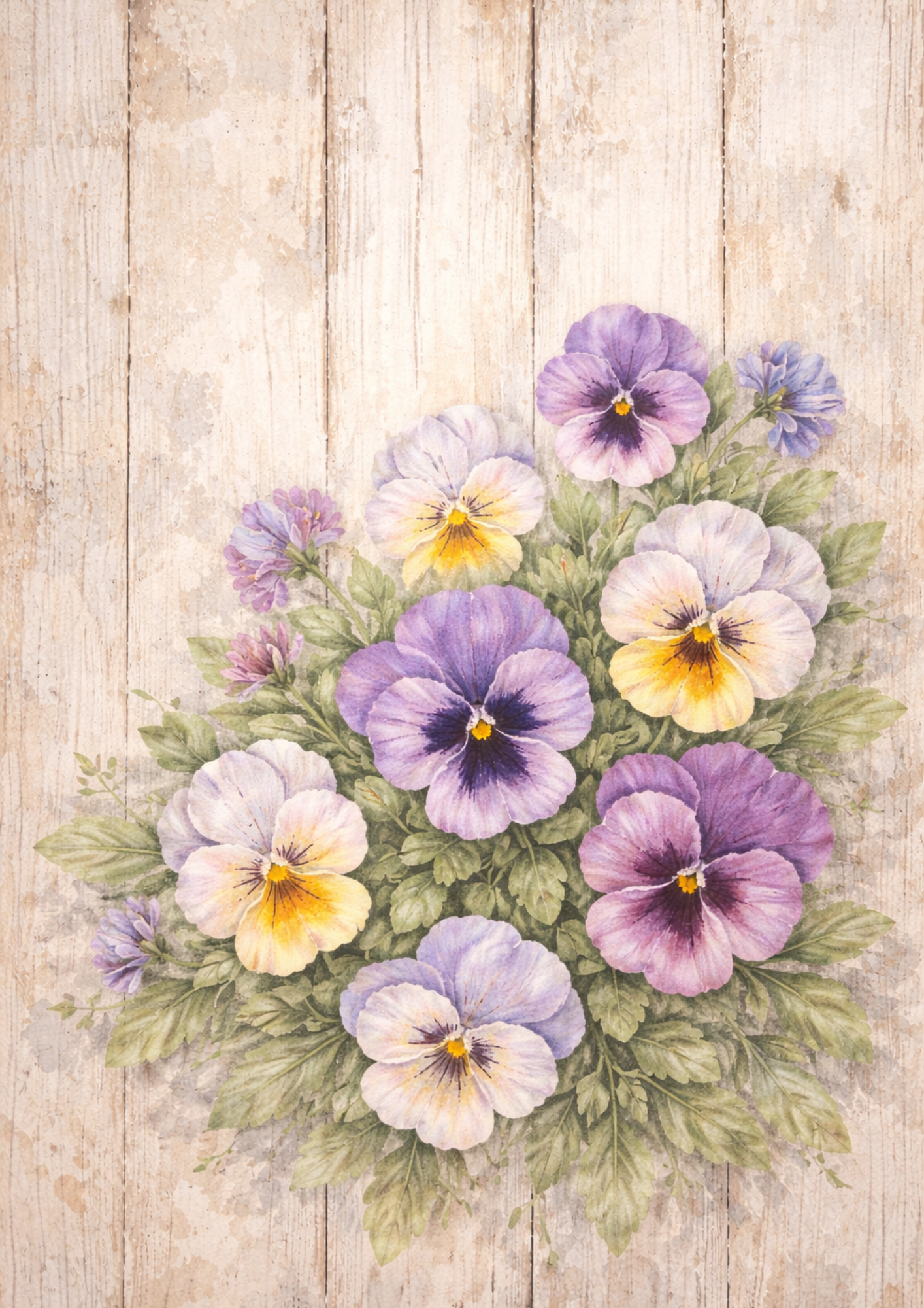 Rice Paper For Decoupage Floral Journaling Background Full Cat. No. 8419