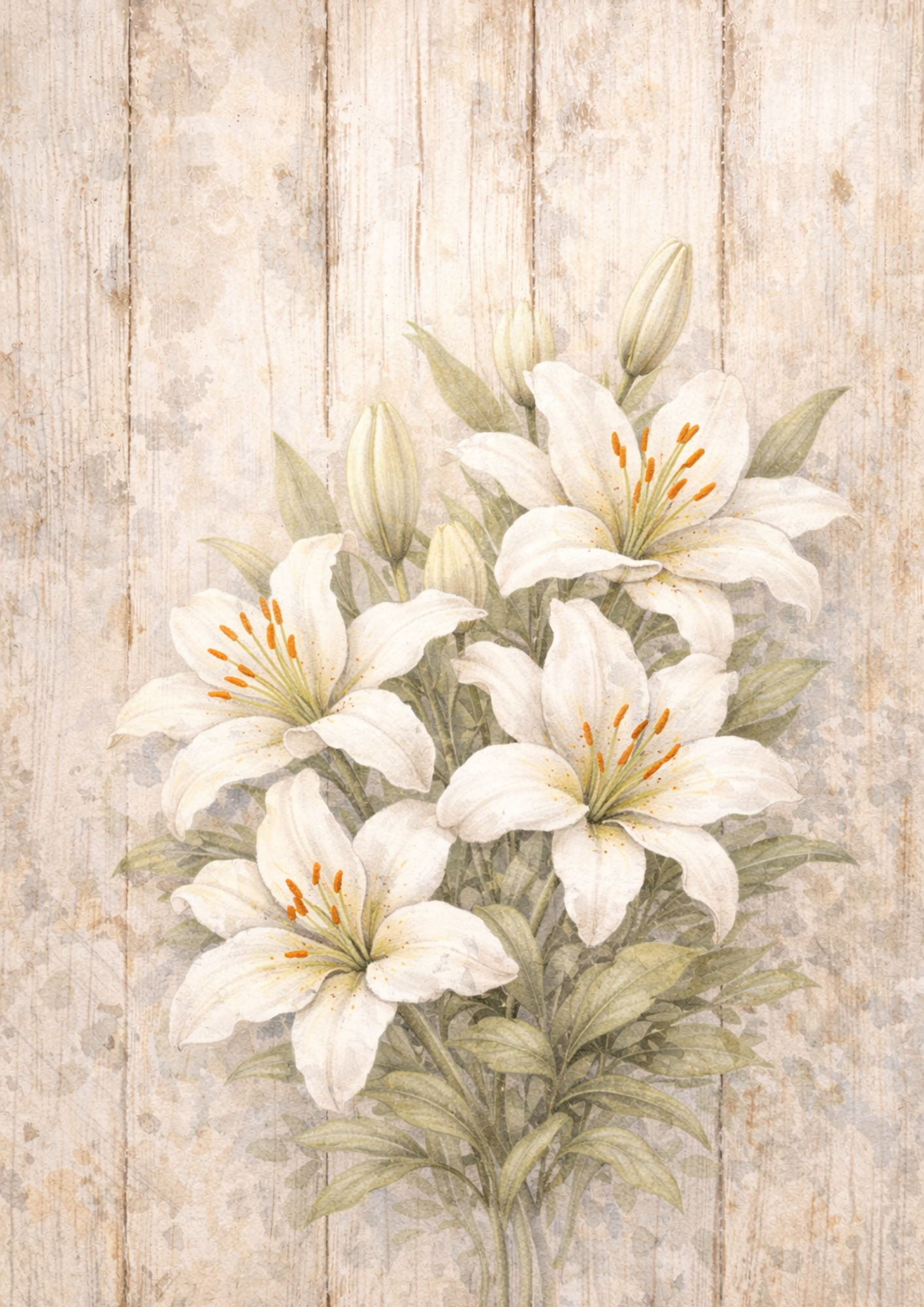 Reispapier für Decoupage, Blumenhintergrund, vollständig, Kat. Nr. 4809