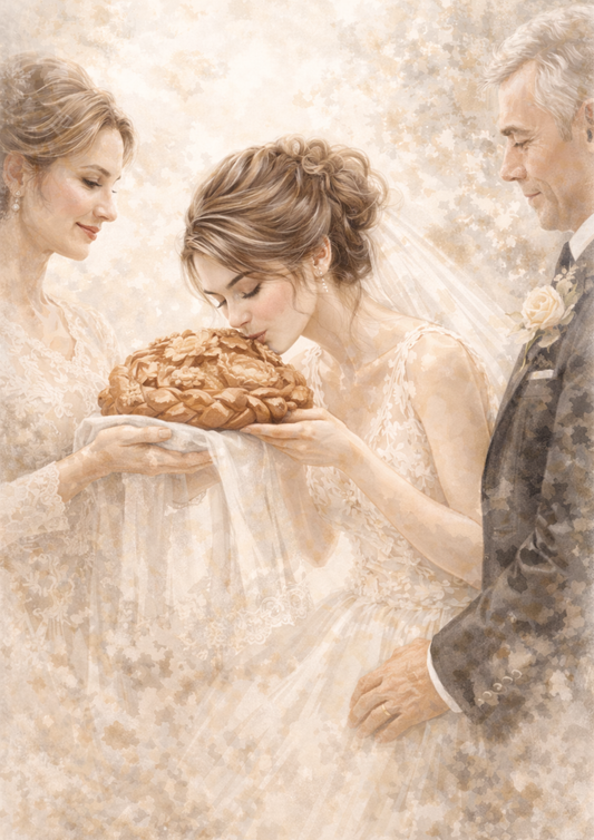 Rice Paper For Decoupage Young Married Couple Full Cat. No. 8465