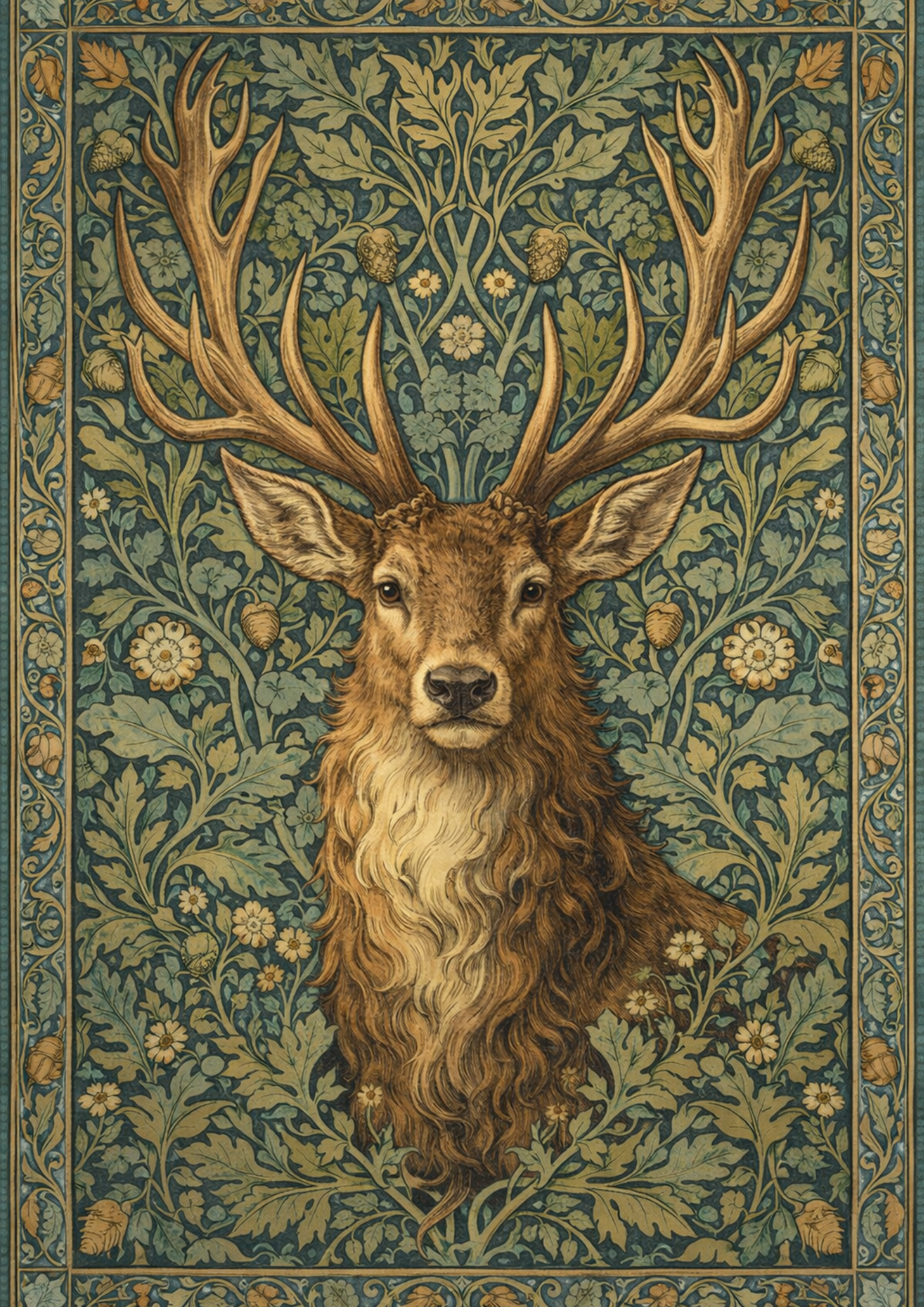 Rice Paper For Decoupage Deer Portrait Full Cat. No. 8506