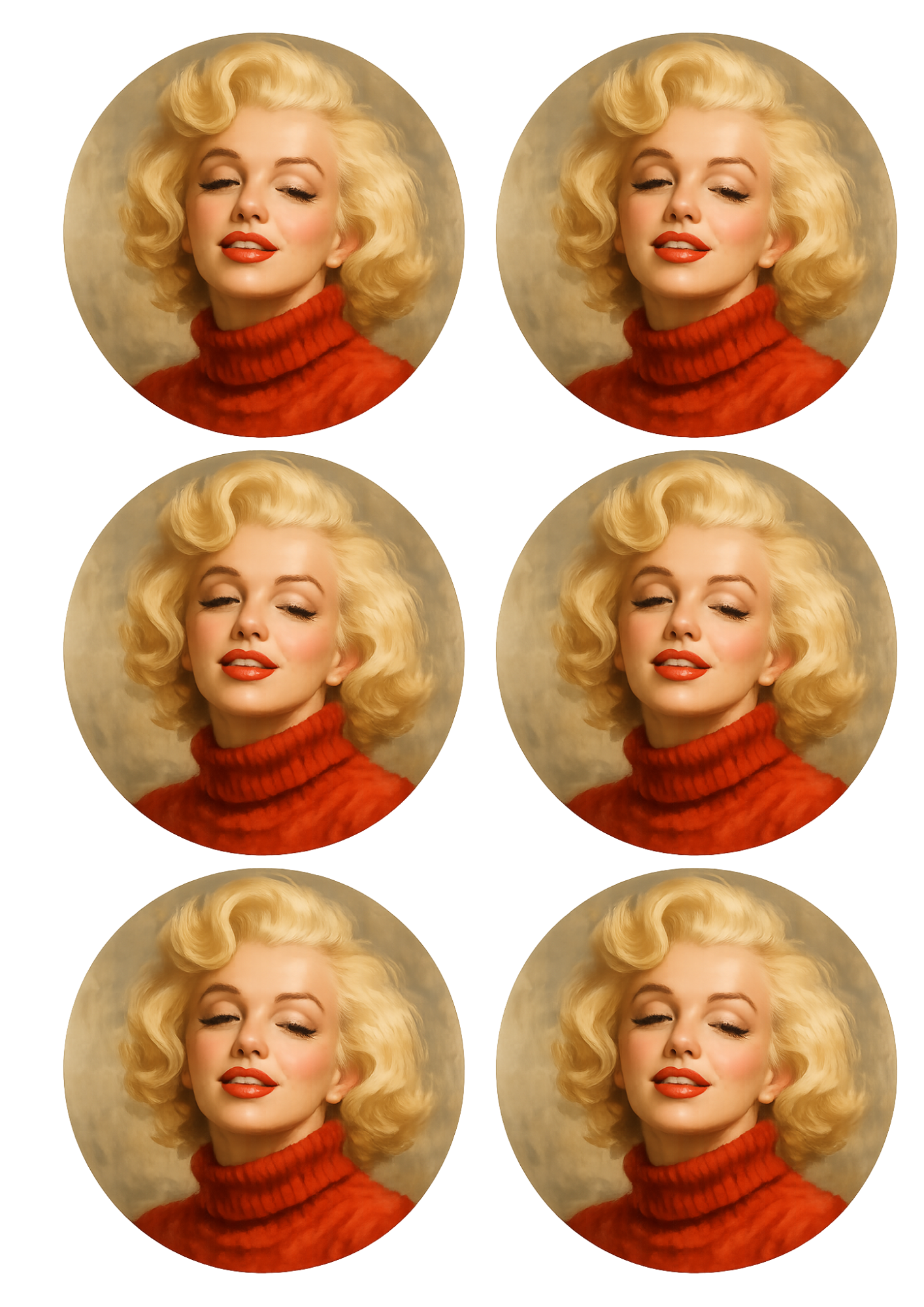 Rice Paper For Decoupage Marilyn Monroe Collage Cat. No. 8526