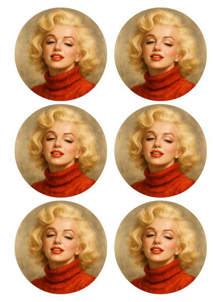 Rice Paper For Decoupage Marilyn Monroe Collage Cat. No. 8526