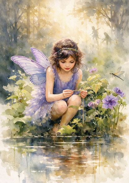 Rice Paper For Decoupage Forest Fairy Full Cat. No. 8528